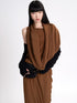Silk Scarf Dress sandstone brown